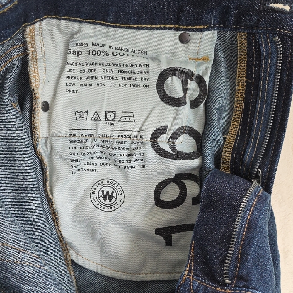 GAP‎ Men's Deep Indigo Straight Jeans - Picture 9 of 10